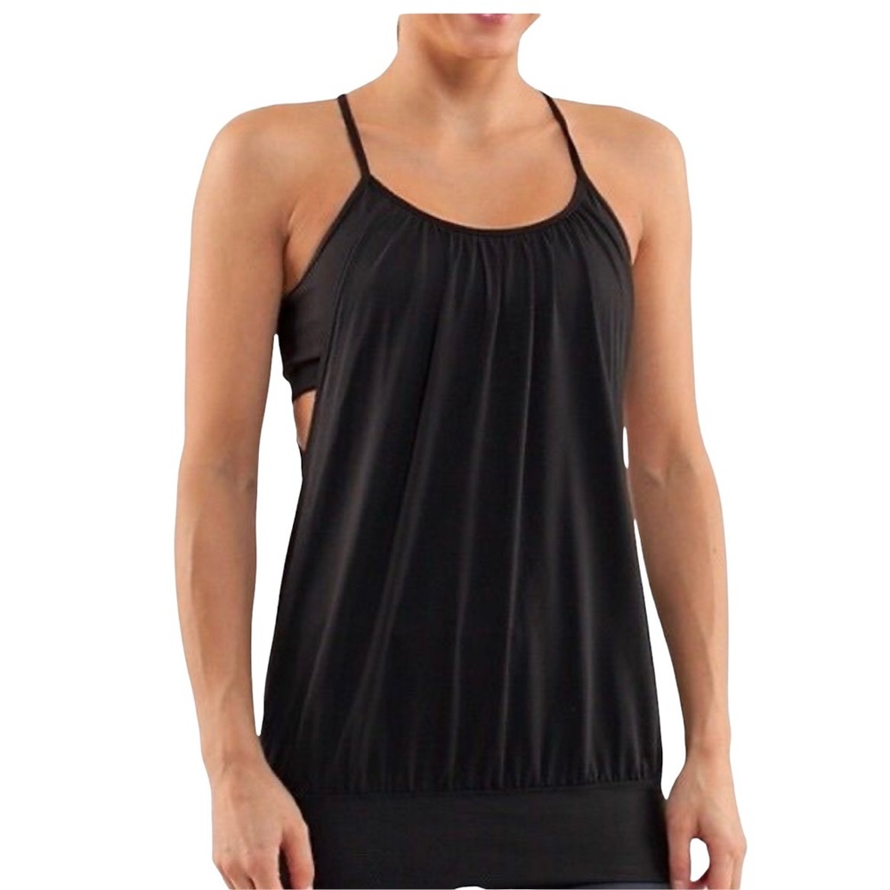 LULULEMON Back Flow Criss cross tank top with built in bra 4
